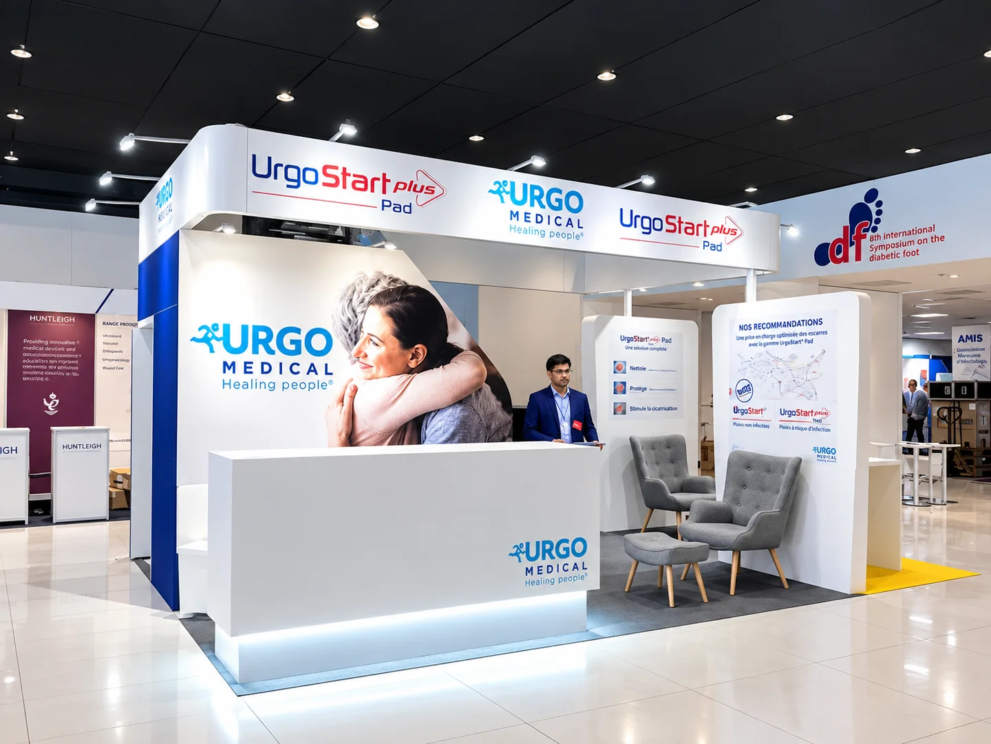 Stand sur-mesure Urgo Medical congrès médical international